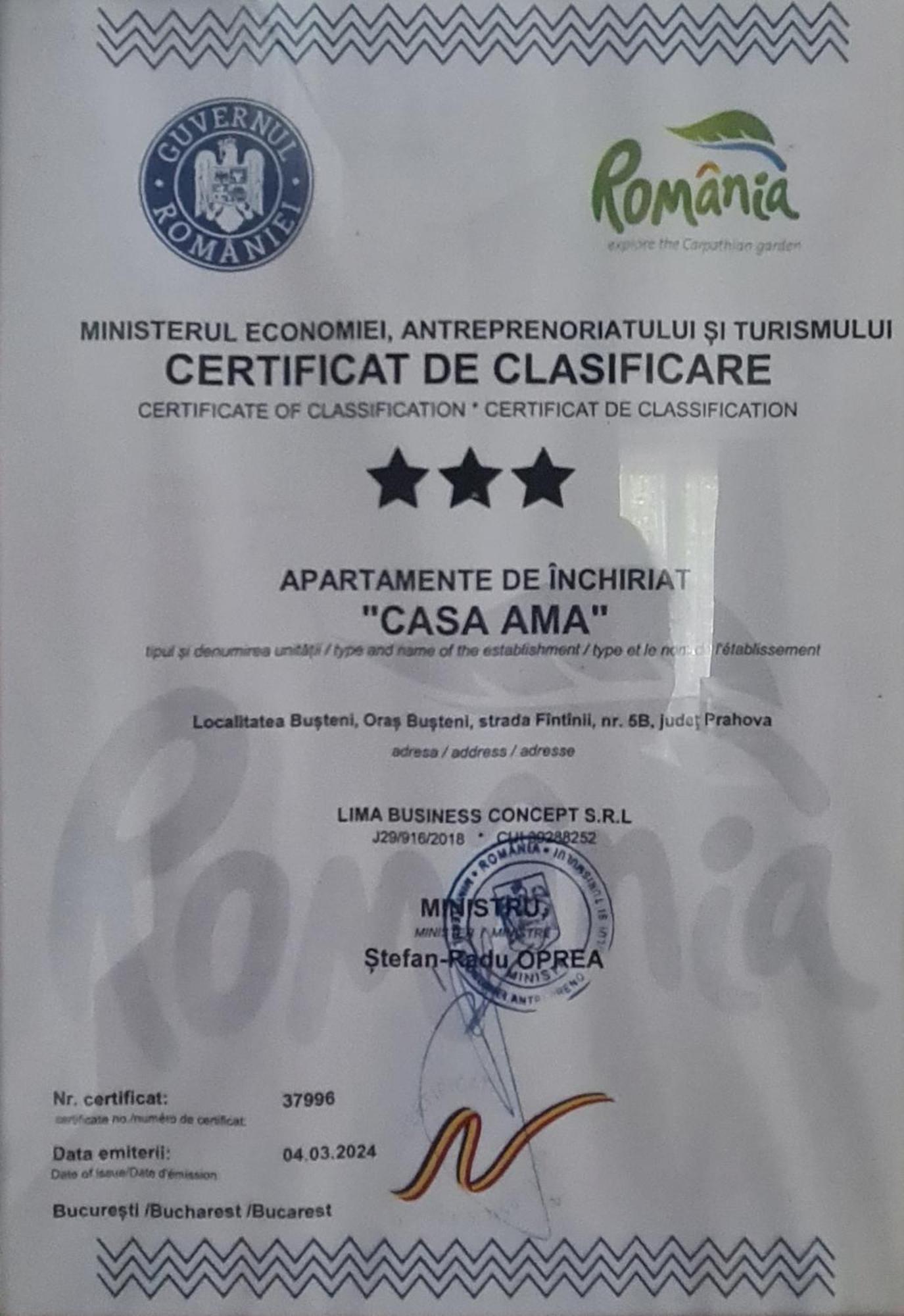 Casa Ama Villa Buşteni Buitenkant foto